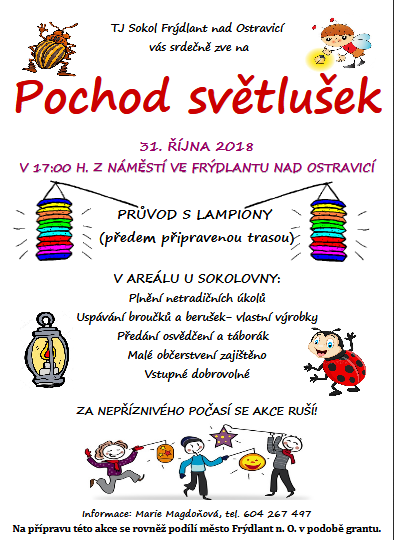 2018 Pochod světlušek plakát
