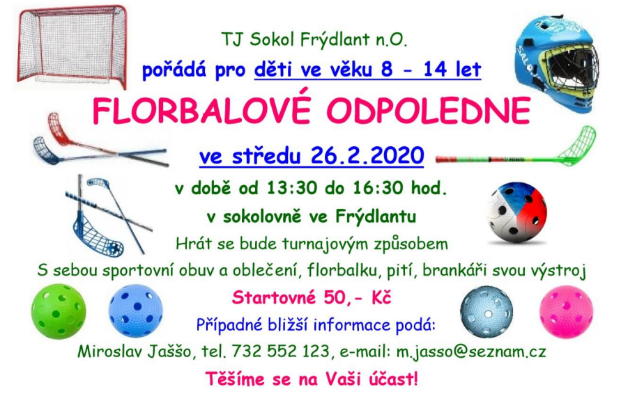 2020 Florbalové odpoledne